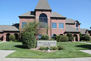 The Mackey Center at York College in York, Nebraska, with the museum on the lower floor.