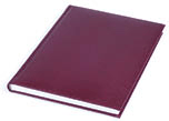 Brown leather covered book