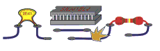 Electronic chips, resistors, capacitors