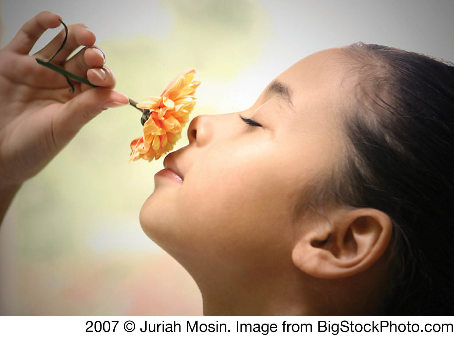 girl with flower