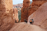 on a footpath in Bryce National Park