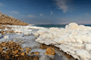 Salt formations in the Dead sea of Israel