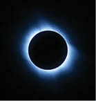 A total solar eclipse occurs when the moon is completely aligned in the path of the sun.