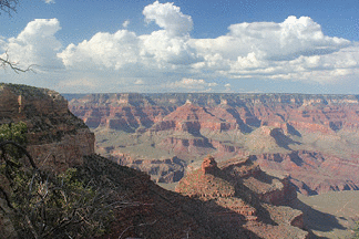 The layers in the Grand Canyon can be easily seen.