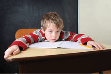 Boy at desk